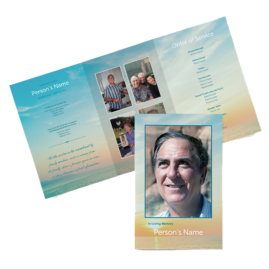 Custom Memorial Programs Bookmarks Collection
