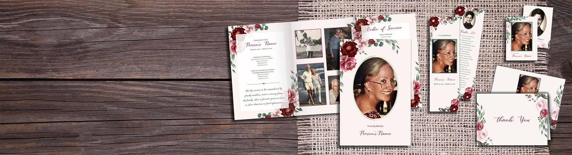 custom funeral programs