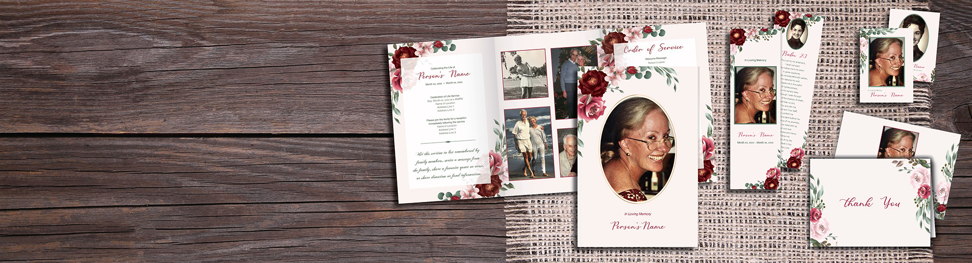 custom funeral programs