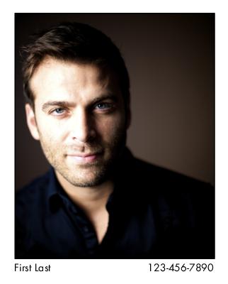 Headshot Style A - Name & Phone Number