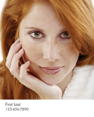 Headshot Style C - Stacked Name & Phone Number