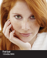 Headshot Style D - Stacked Name & Phone Number