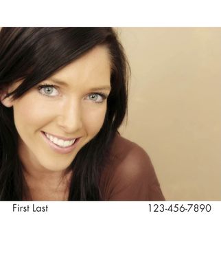 Headshot Style E - Name & Phone Number