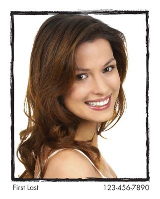 Headshot Style I - Name & Phone Number