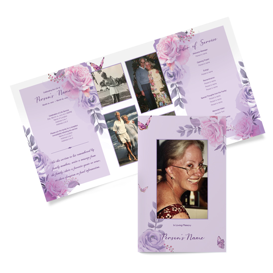 Trifold program template