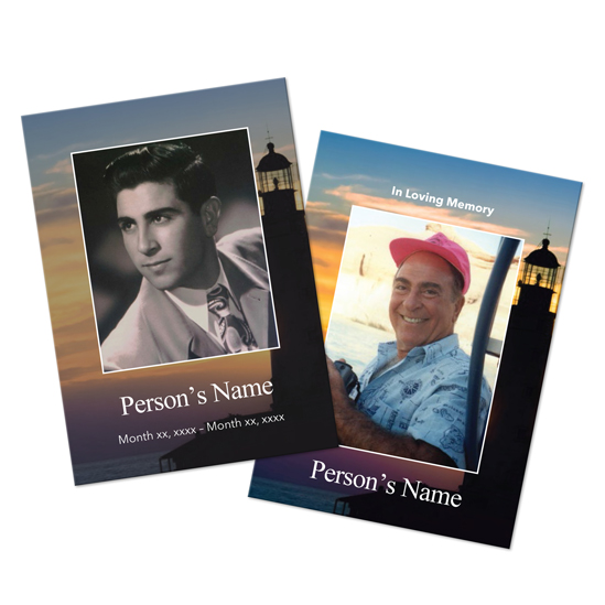 Sunrise Lighthouse - Wallet Cards