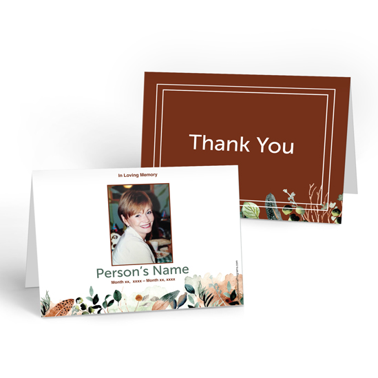 Rustic Feather - Thank you Cards