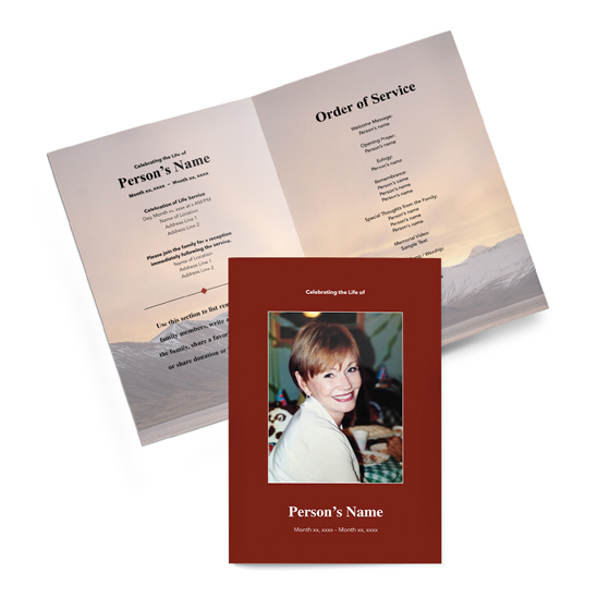 Winter Sunrise - Bi-fold Programs