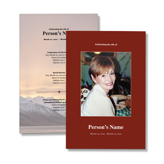 Winter Sunrise - Single Page Programs