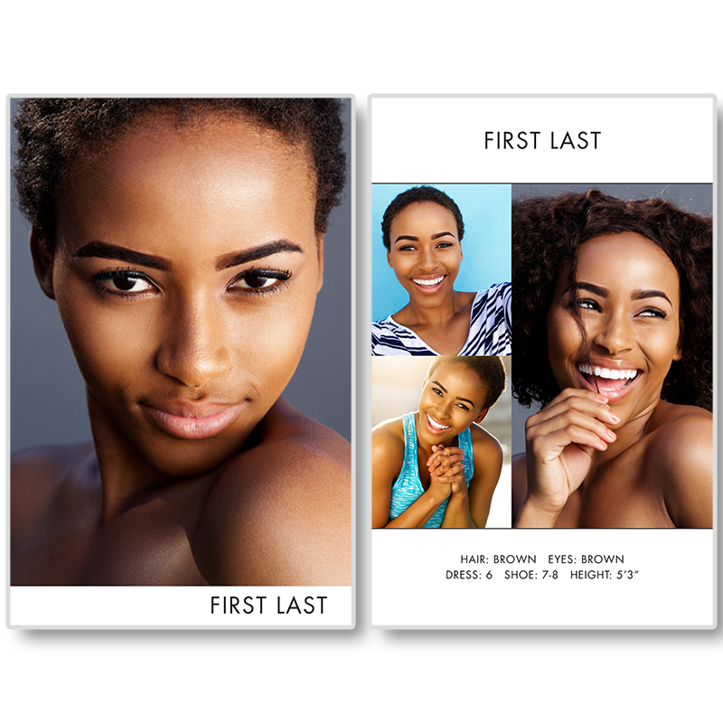 Comp Card Style E