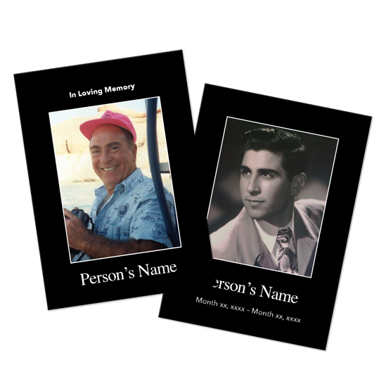 Block Personalized Wallet card - Custom Memorial