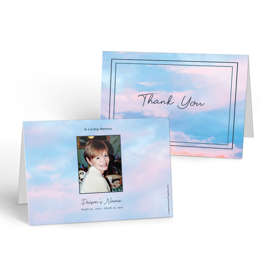  Twilight theme Printable Funeral Thank You Card
