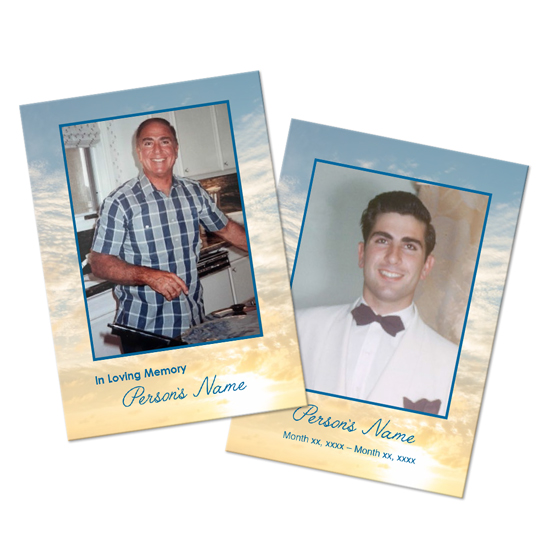 Sunrise - Wallet Cards Wallet Cards - Custom Memorial