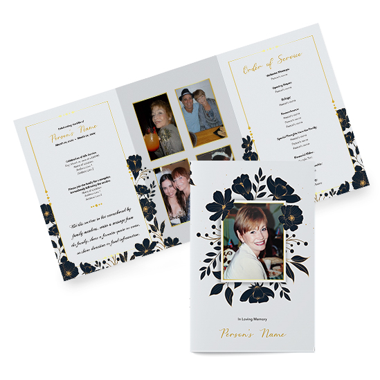 Floral Design Tri-fold Brochure Templates