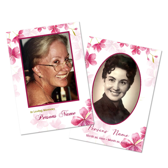 Cherry Blossom Wallet size Cards For Memories