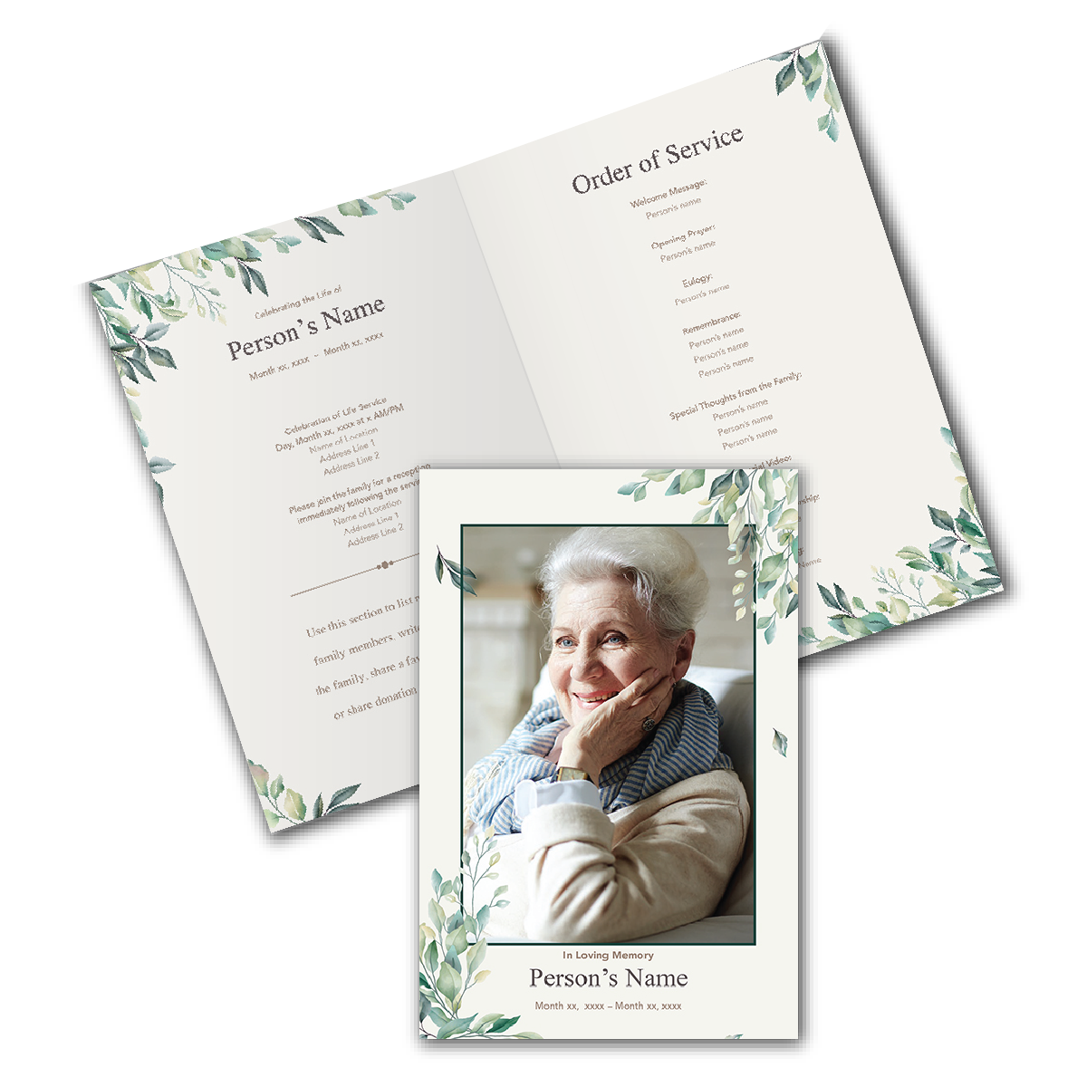 Green Leaves - Bi-fold Programs