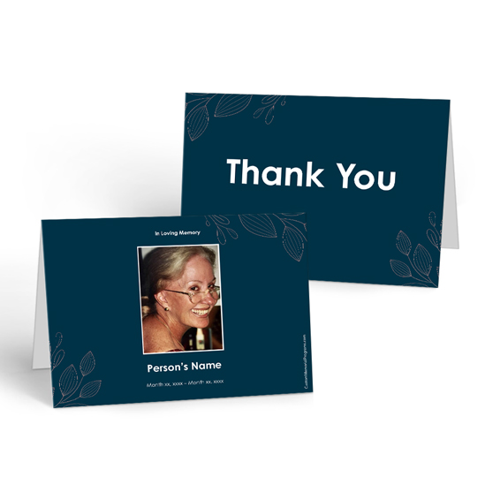 Abstract Leaves - Thank you Cards