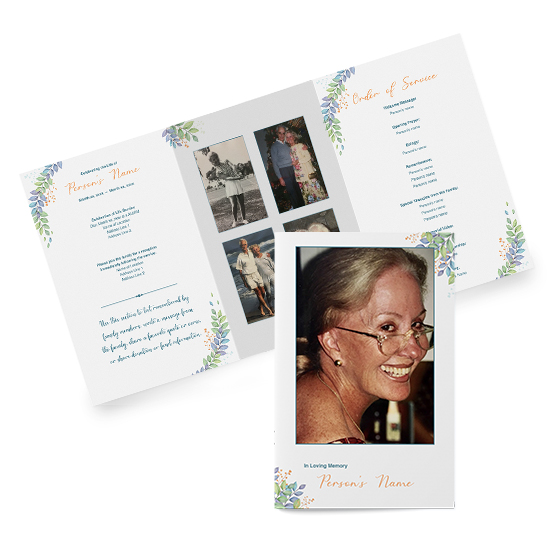 Colorful Leaves - Tri-fold Programs