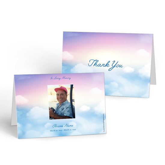 Rainbow Clouds - Thank you Cards