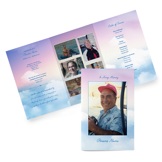 Rainbow Clouds - Tri-fold Programs
