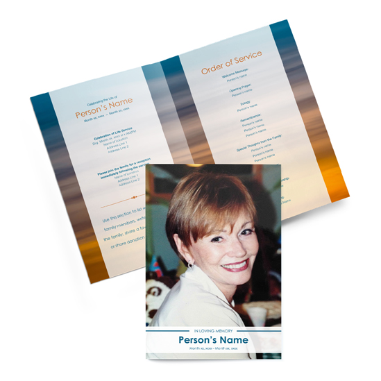 Orange Sunset - Bi-fold Programs