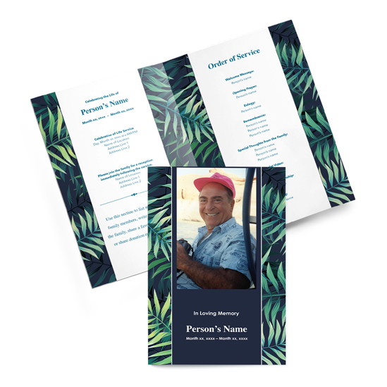 Palm Branches - Bi-fold Programs