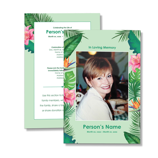 Tropical Flower - Single Page Programs