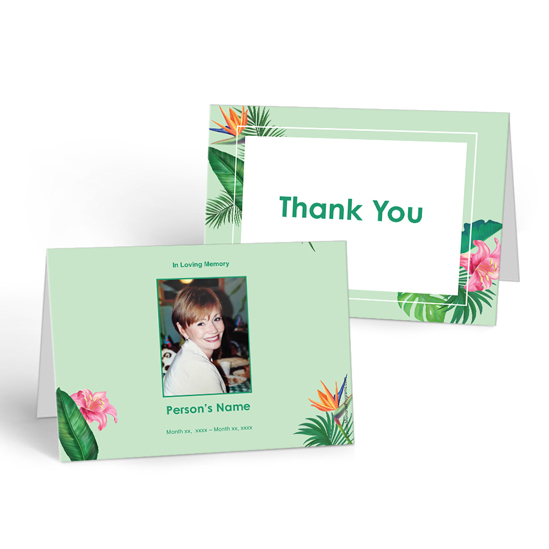 Tropical Flower - Thank you Cards