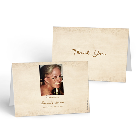Drawn Flowers - Thank you Cards