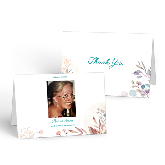 Long Leaves - Thank you Cards