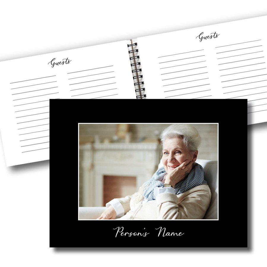 Guest Sign In Book for obituary 