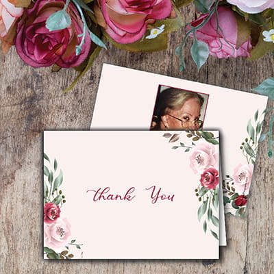 Thank you Cards - Custom Memorial Program