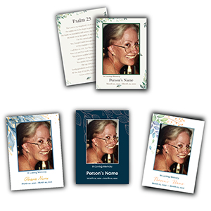 personalised memorial wallet cards