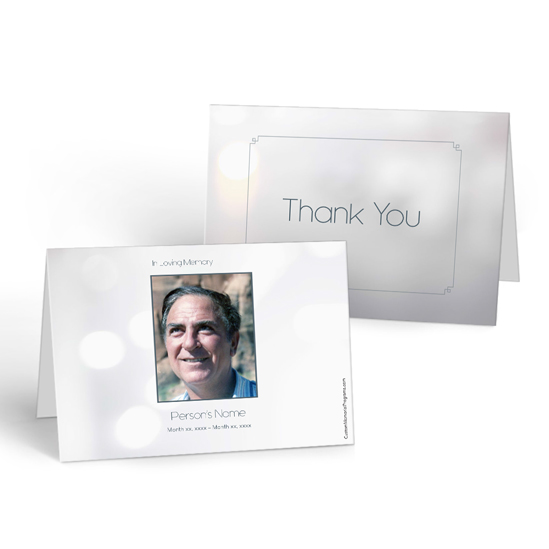Lights - Thank you Cards Thank you Cards for funeral - Lights Design