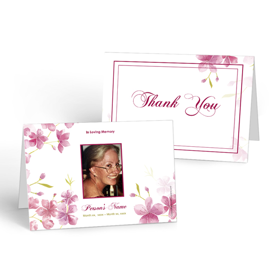 Cherry Blossom - Thank you Cards