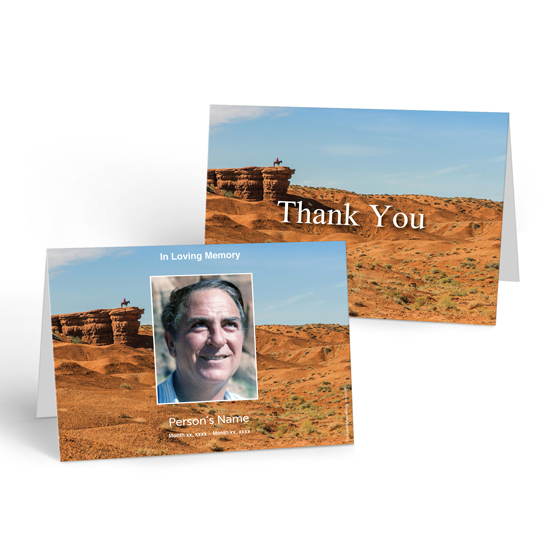 Canyons - Thank you Cards | Funeral Printing